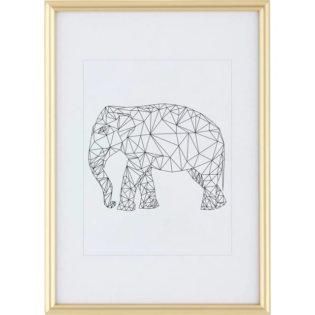 Kunststoffrahmen 21 cm x 29,7 cm Gold