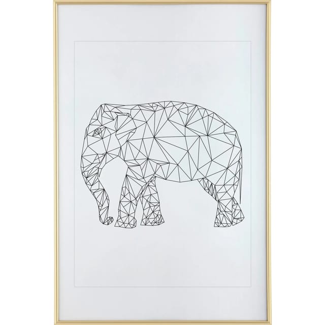 Kunststoffrahmen 62 cm x 93 cm Gold