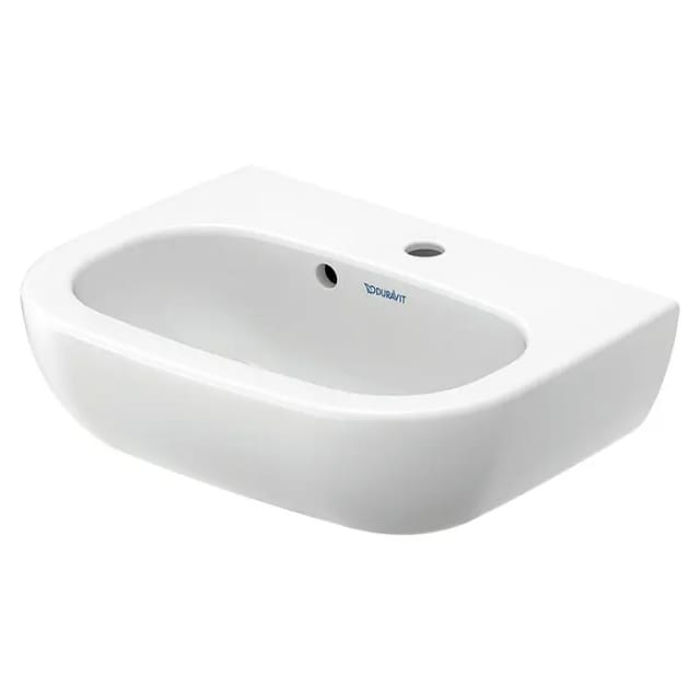 Duravit Handwaschbecken D-Code 45 cm Weiß mit Überlauf