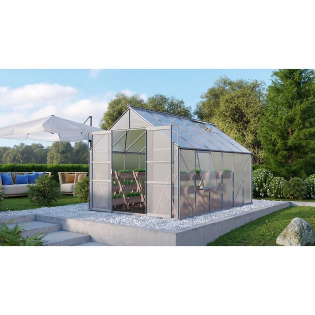 Vitavia Gewächshaus Meridian 9900 Alu 9,9 m² inkl. Fundament