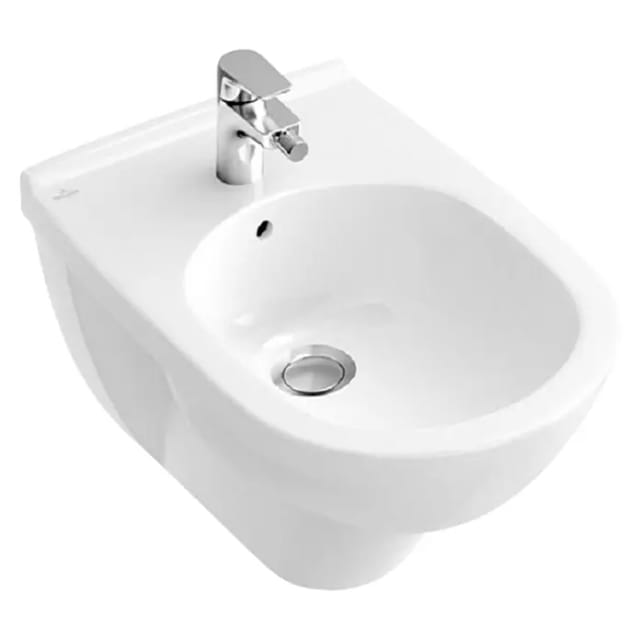 Villeroy & Boch O.novo Bidet Wandhängend mit Beschichtung Weiß