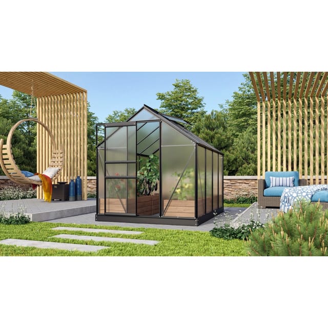 Vitavia Gewächshaus Venus 5000 Schwarz 5 m² inkl. Fundament