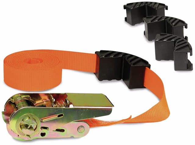 Las Spanngurt mit Ratsche und Kantenschutz 5 m