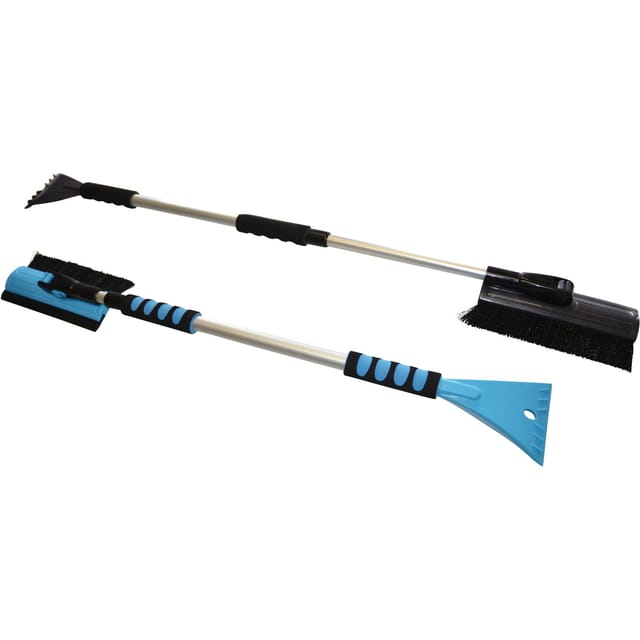 Schneebesen mit Eiskratzer Teleskopierbar 77 cm - 122 cm