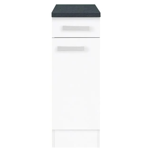 Optifit Küchen-Unterschrank Salo214 30 cm x 84,8 cm x 60 cm Weiß