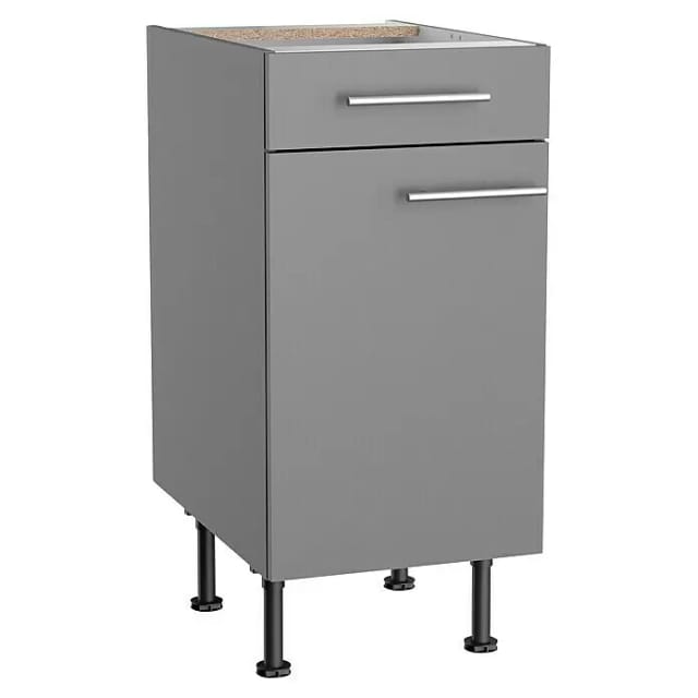 Optifit Küchen-Unterschrank Mats825 40 cm x 87 cm x 60 cm Basaltgrau