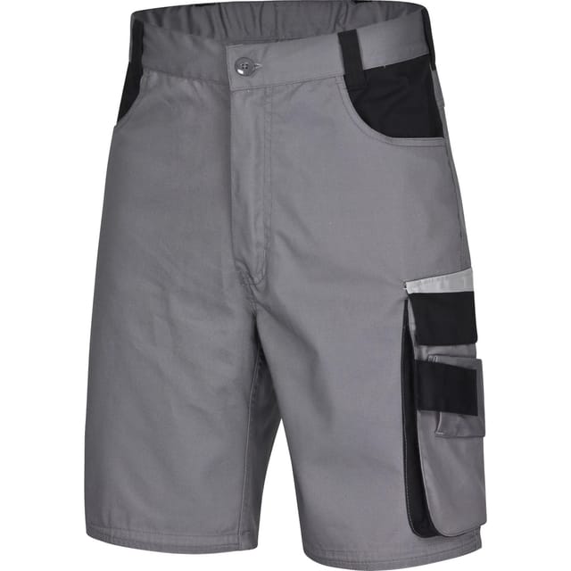 Safety&More Arbeitsbermuda Extreme Grau-Schwarz Gr. S
