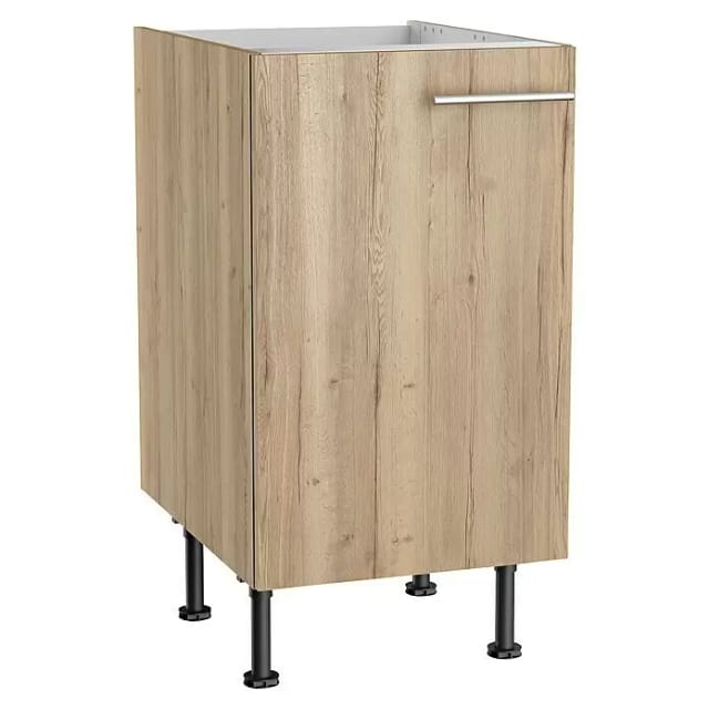 Optifit Küchen-Spülenunterschrank Erik290 45 cm x 87 cm x 58,4 cm Wildeiche