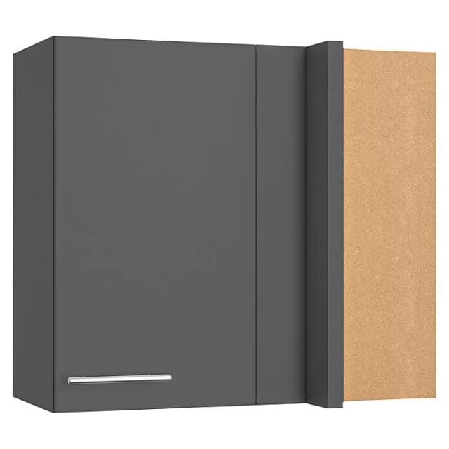 Optifit Küchen-Eckoberschrank Ingvar420 80/ 45 x 70,4 x 34,9 cm Anthrazit Matt