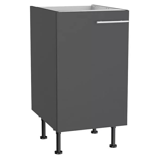 Optifit Küchen-Spülenunterschrank Ingvar420 45 x 87 x 58,4cm Anthrazit Matt