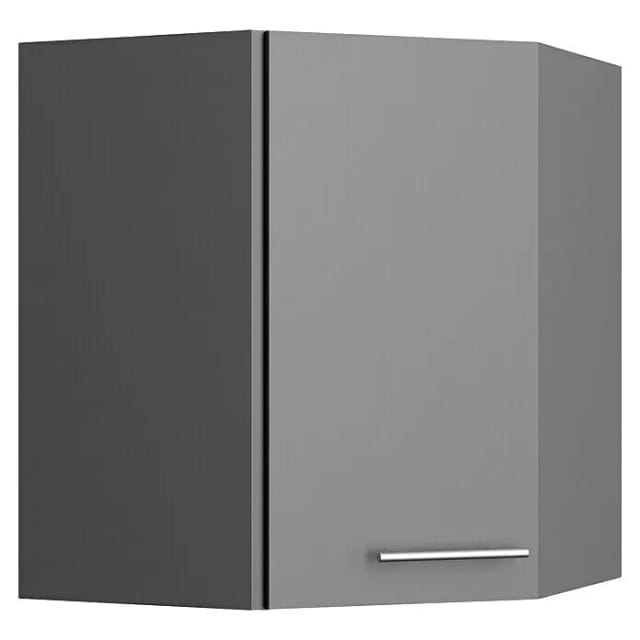 Optifit Küchen-Eckoberschrank Mats825 60/60 cm x 70,4 cm x 34,9 cm Basaltgrau