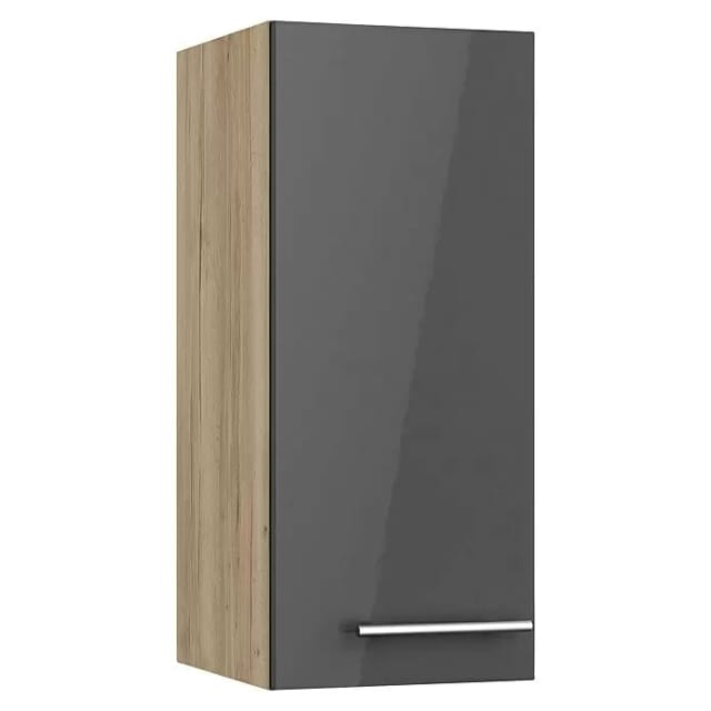 Optifit Küchen-Oberschrank Jonte984 30cm x 70,4cm x 34,9cm Anthrazit-Wildeiche