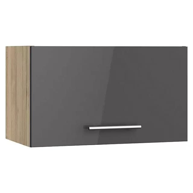 Optifit Küchen-Oberschrank Jonte984 60cm x 35,2cm x 34,9cm Anthrazit-Wildeiche