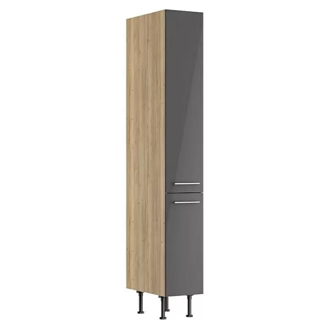 Optifit Küchen-Apothekerschrank Jonte984 30cmx211,8cmx58,4cm Anthra.-WildEiche