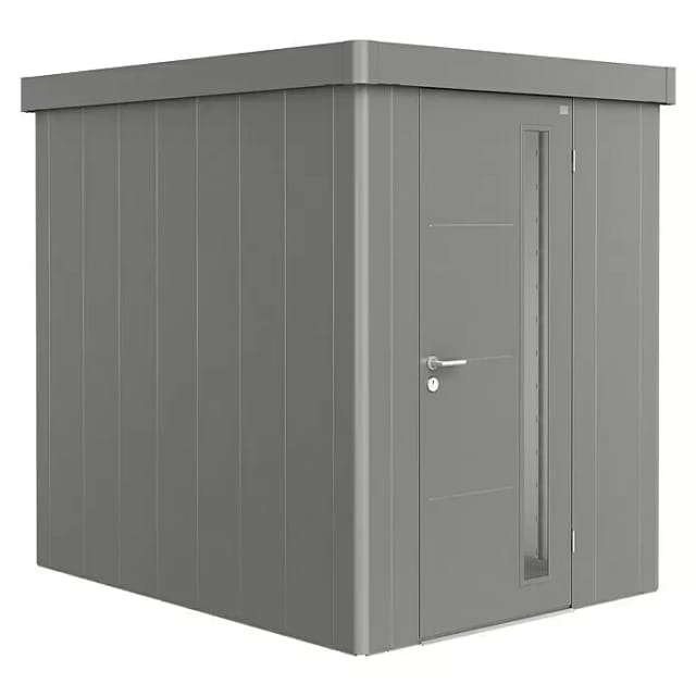 Biohort Gerätehaus Neo 2A Standardtür Quarzgrau-Metallic