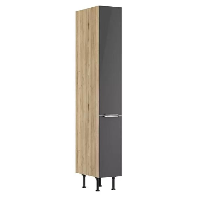 Optifit Küchen-Apothekerschrank Linus984 30cmx211,8cmx58,4cm Anthra.-WildEiche