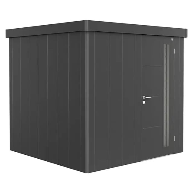 Biohort Gerätehaus Neo 2B Standardtür Dunkelgrau-Metallic