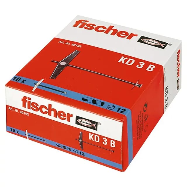 Fischer Kippdübel KD 3 B mit Gewindestange (10 ST)