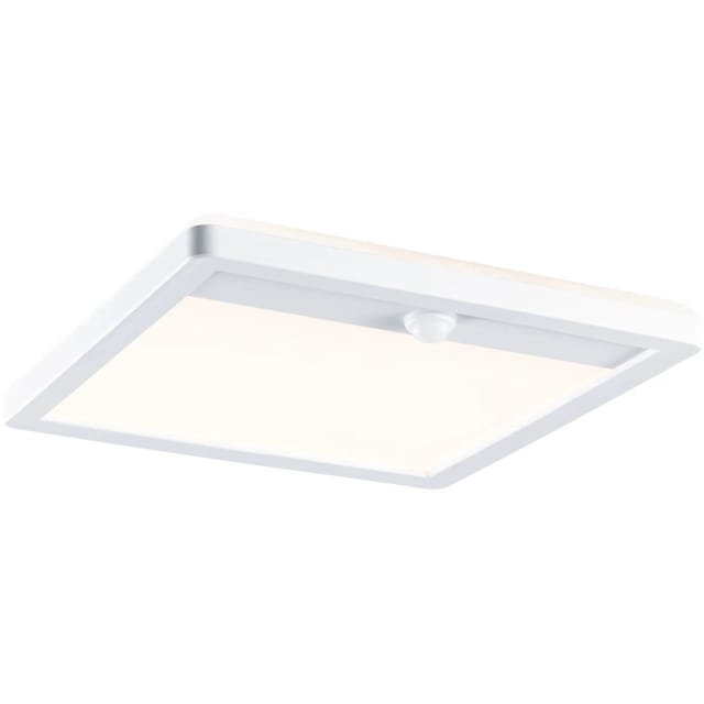 Paulmann LED-Outdoor-Leuchte Lamina eckig 230 V mit PIR-Sensor Weiß