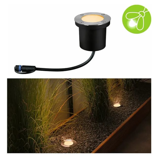 Paulmann LED-Outdoor-Bodeneinbaustrahler Floor Plug & Shine 1 Stk Ø 9,8 cm