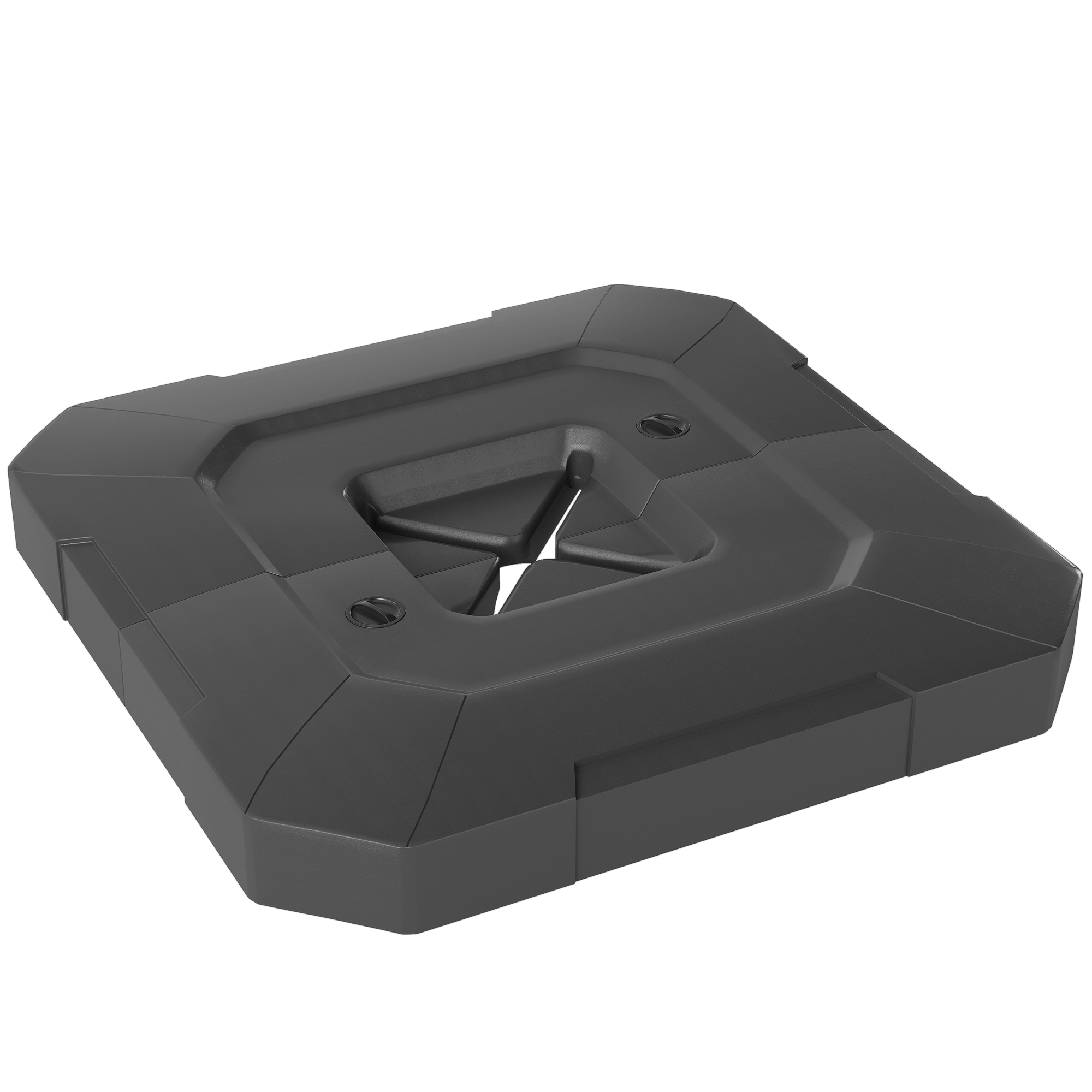 Lot De 2 Pieds À Parasol Lestés, Imperméables, Support Pour Parasol Déporté
