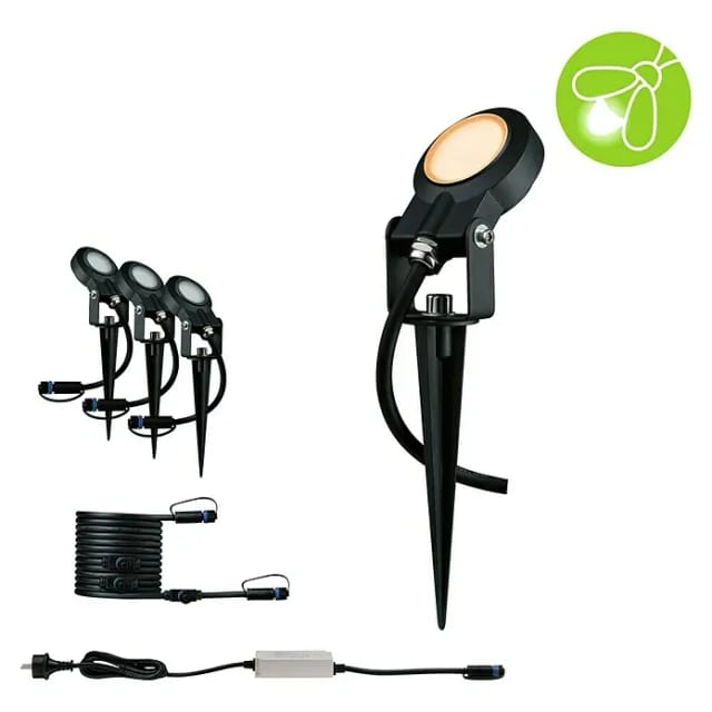 Paulmann LED-Outdoor-Spot Sting Plug & Shine 3 Stk Insektenfreundlich