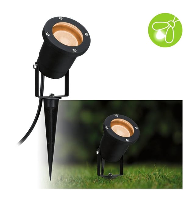 Paulmann Outdoor-Spot Garden GU10 Metall Schwarz Insektenfreundlich