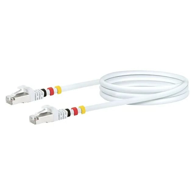 Schwaiger® CAT7 Netzwerkkabel S/FTP inkl. 3 Farbclips - Weiß 2,5 m