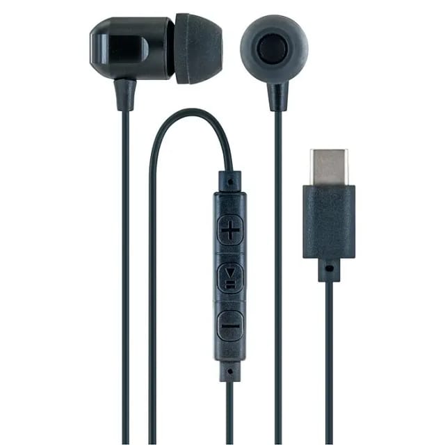Schwaiger® In-Ear Kopfhörer mit Type USB C Schwarz