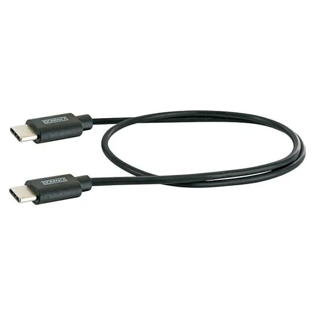 Schwaiger® Typ USB C Sync und Ladekabel Schwarz 0,5 m