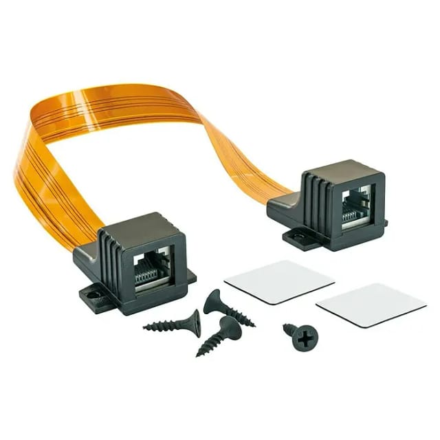 Schwaiger® Ultra-Slim LAN-Fensterdurchführung RJ 45 Netzwerkverbindung