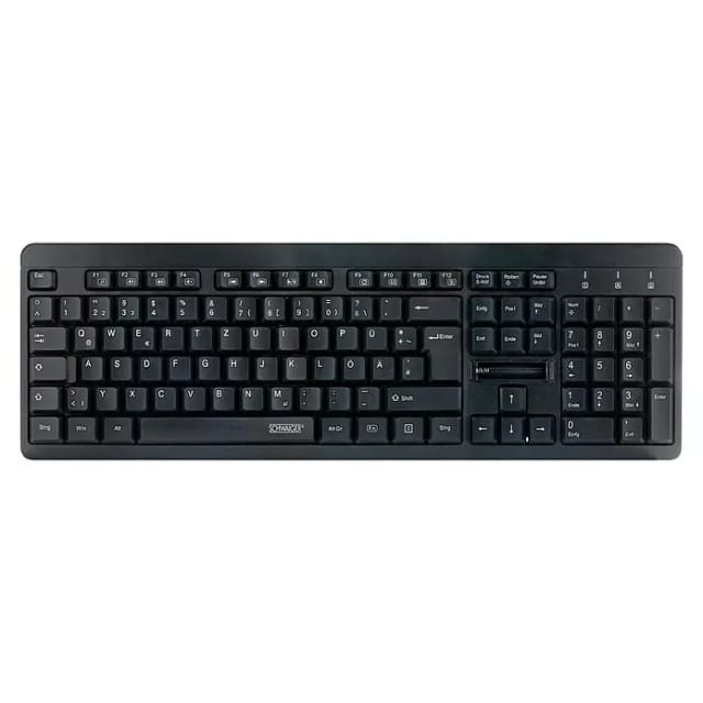 Schwaiger® PC Tastatur (QWERTZ) kabellos Schwarz