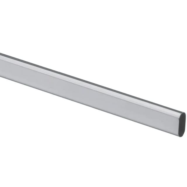 Hettich Schrankrohr oval 1200 mm Stahl Silber-Grau