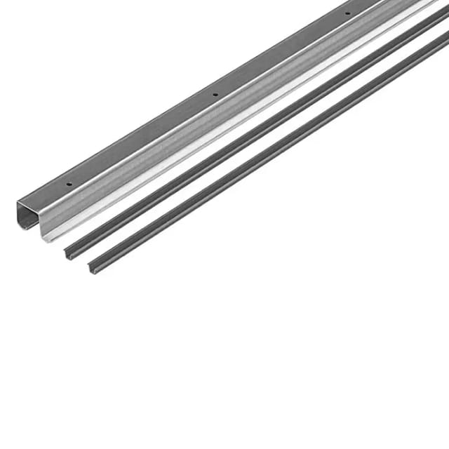 Hettich Doppellauf- und Führungsprofil TopLine 2 2 m Stahl / Kunststoff Braun
