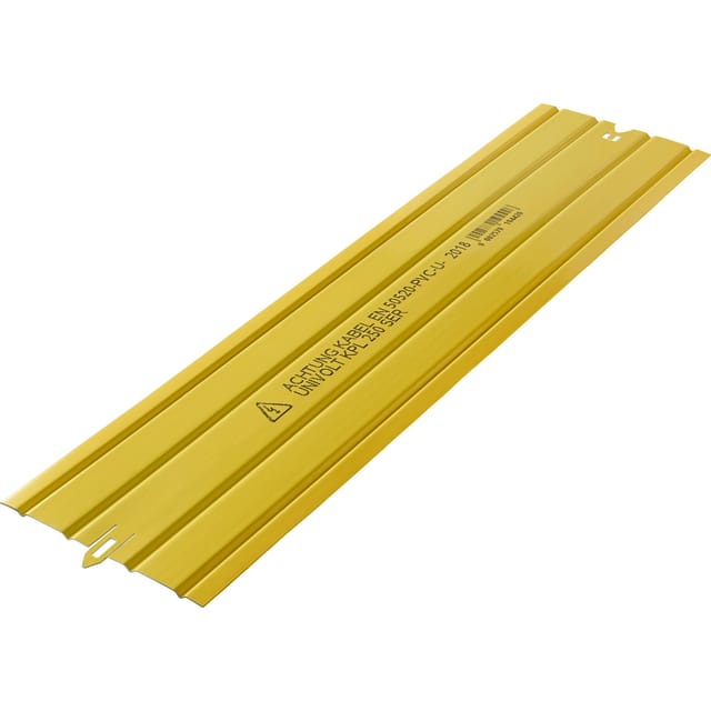Kabelabdeckplatte 1 m mit Warnhinweis