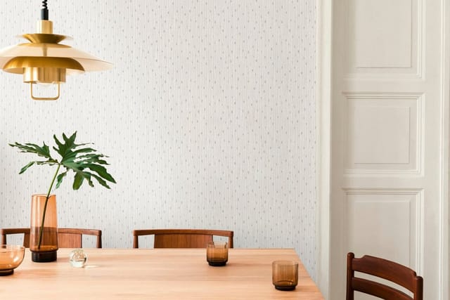 A.S. Création Vliestapete Linen Creme Grau
