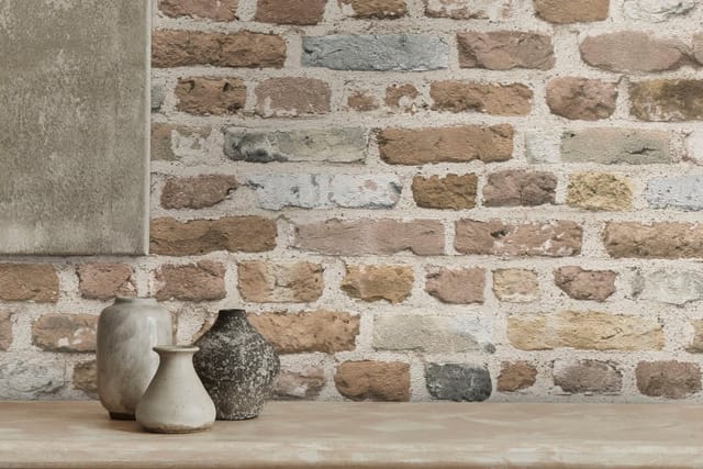 A.S. Création Vliestapete Backsteine Braun Beige