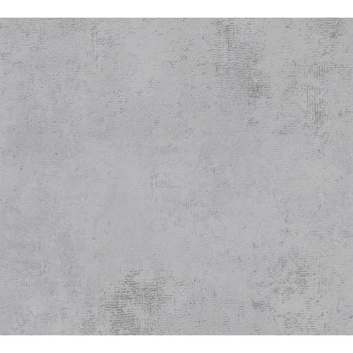 A.S. Création Vliestapete Uni Metallic Grau Silber