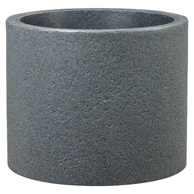 Scheurich Pflanzgefäß Riva Ø 40 cm x 31 cm Schwarz Granit