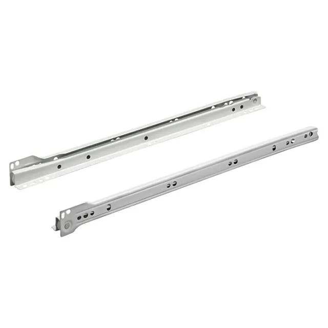 Hettich Rollschubführung 350 mm, pulverbeschichtet Weiß, 20kg