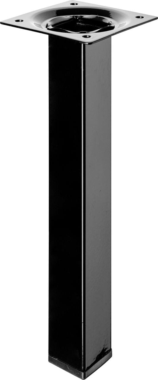 Hettich Tischbein 25 mm x 25 mm x 200 mm Schwarz