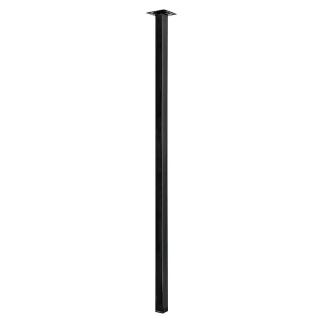 Hettich Tischbein 25 mm x 25 mm x 800 mm Schwarz