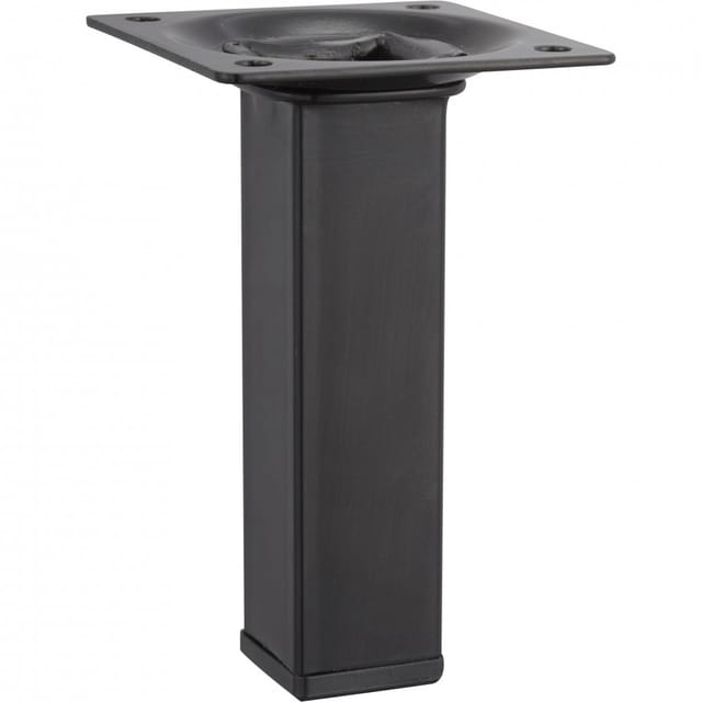 Hettich Tischbein 25 mm x 25 mm x 100 mm Schwarz