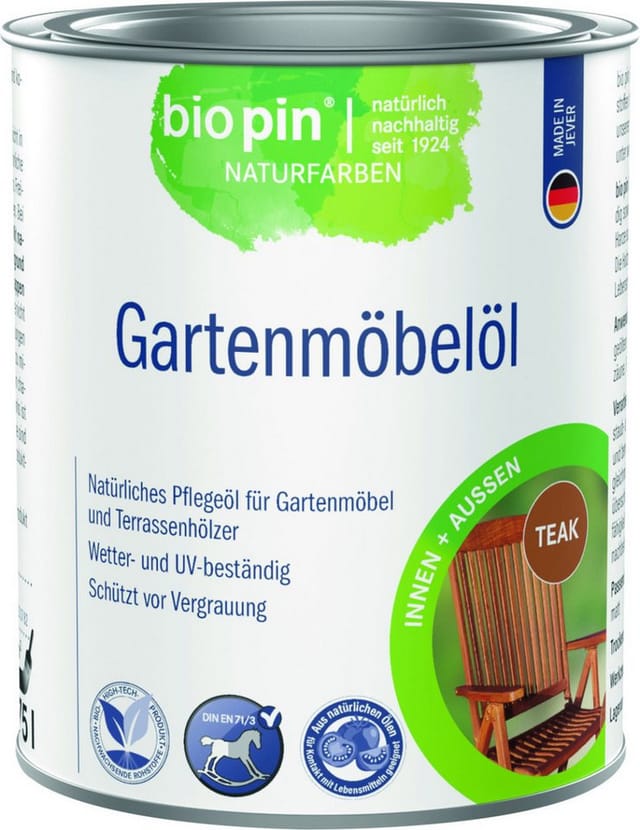 Biopin Gartenmöbelöl Teak 750 ml