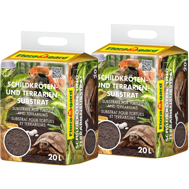 Floragard Schildkröten- und Terrariensubstrat 2 x 20,