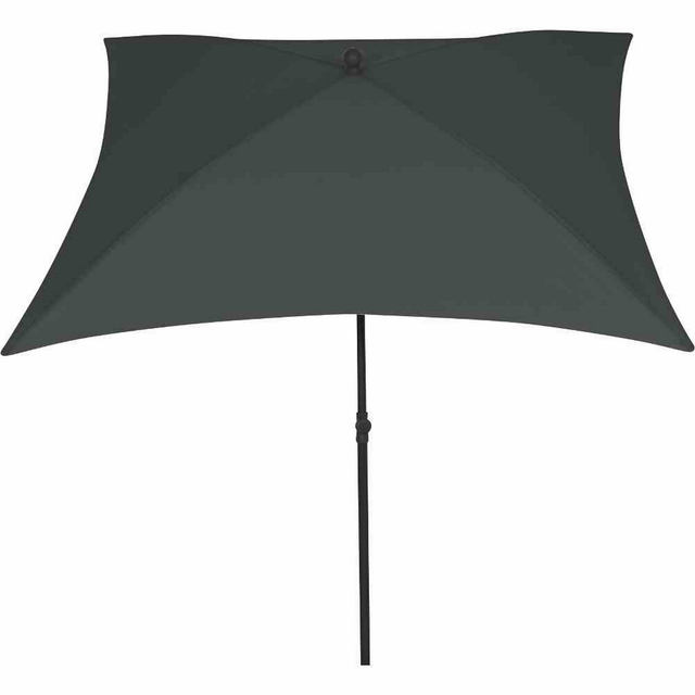 Siena Garden Marktschirm City 180 cmx 180 cm Grau mit Neigungsfunktion