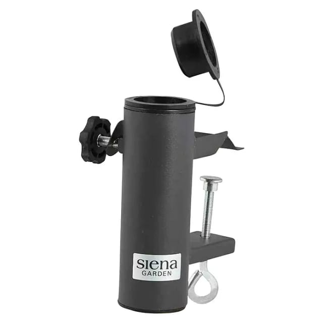 Siena Garden Balkonschirmklammer Avio für Schirmstöcke Ø 32 - 48 mm Anthrazit