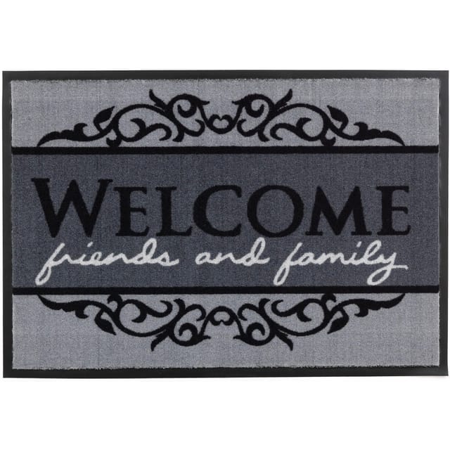 ASTRA-Kollektion Sauberlaufmatte Homelike Welcome Grau 50 cm x 70 cm