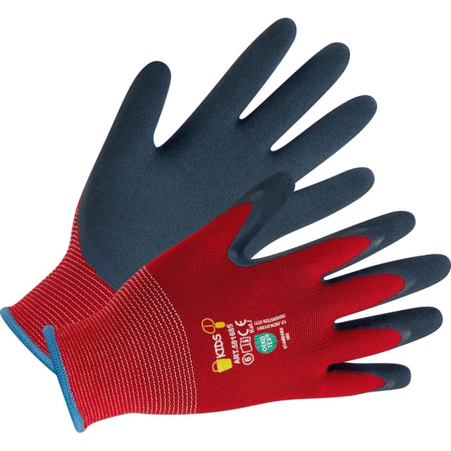 LUX-TOOLS Kinderhandschuhe Ökotex Rot