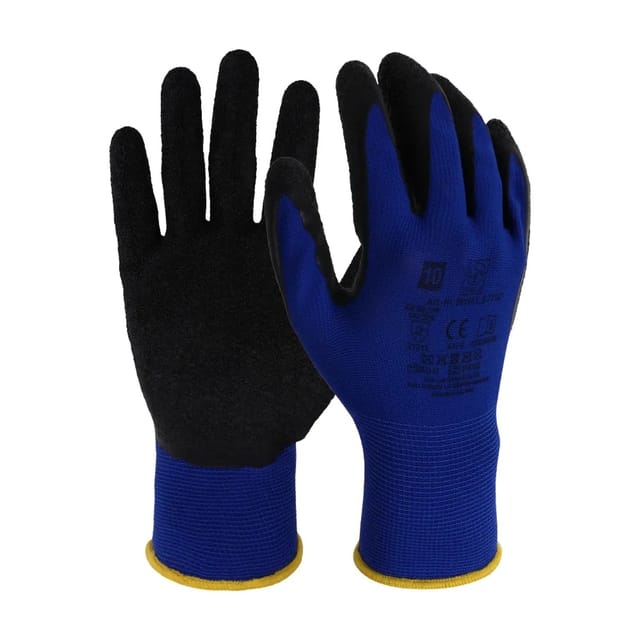 LUX-TOOLS Latex-Arbeitshandschuh Gr. 10 Blau